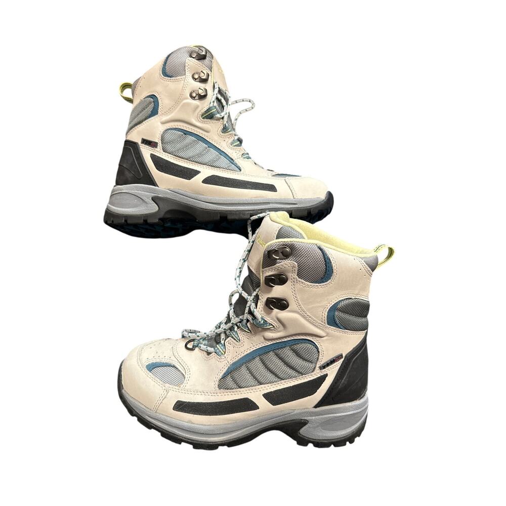 LL Bean Winter Boots Primaloft 200 Gram Insulation Tek 2.5 W SZ 8 Grey/teal - Picture 1 of 4